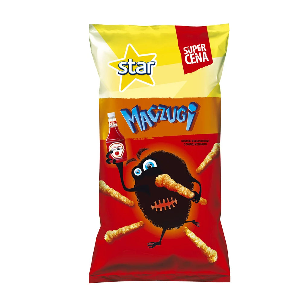 Chrupki kukurydziane Maczugi o smaku ketchupu 80g Frito Lay