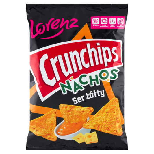 Nachosy o smaku żółtego sera 190g Crunchips
