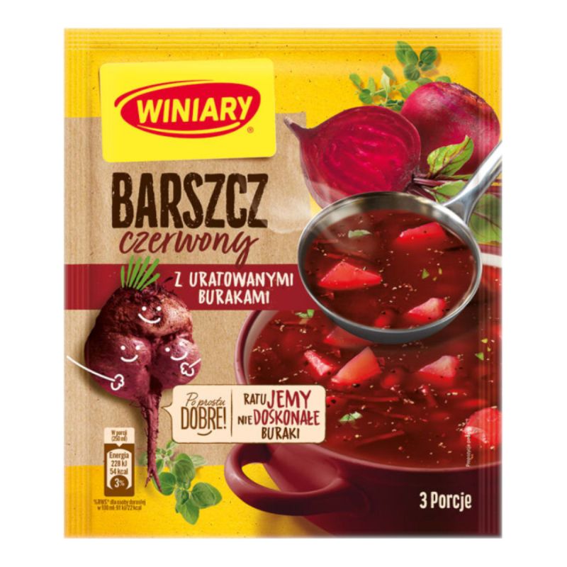 Barszcz czerwony z uratowanymi burakami 49g Winiary