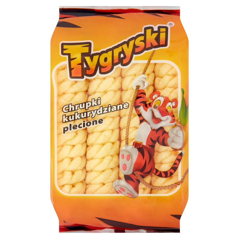Chrupki kukurydziane Tygryski plecione 70g