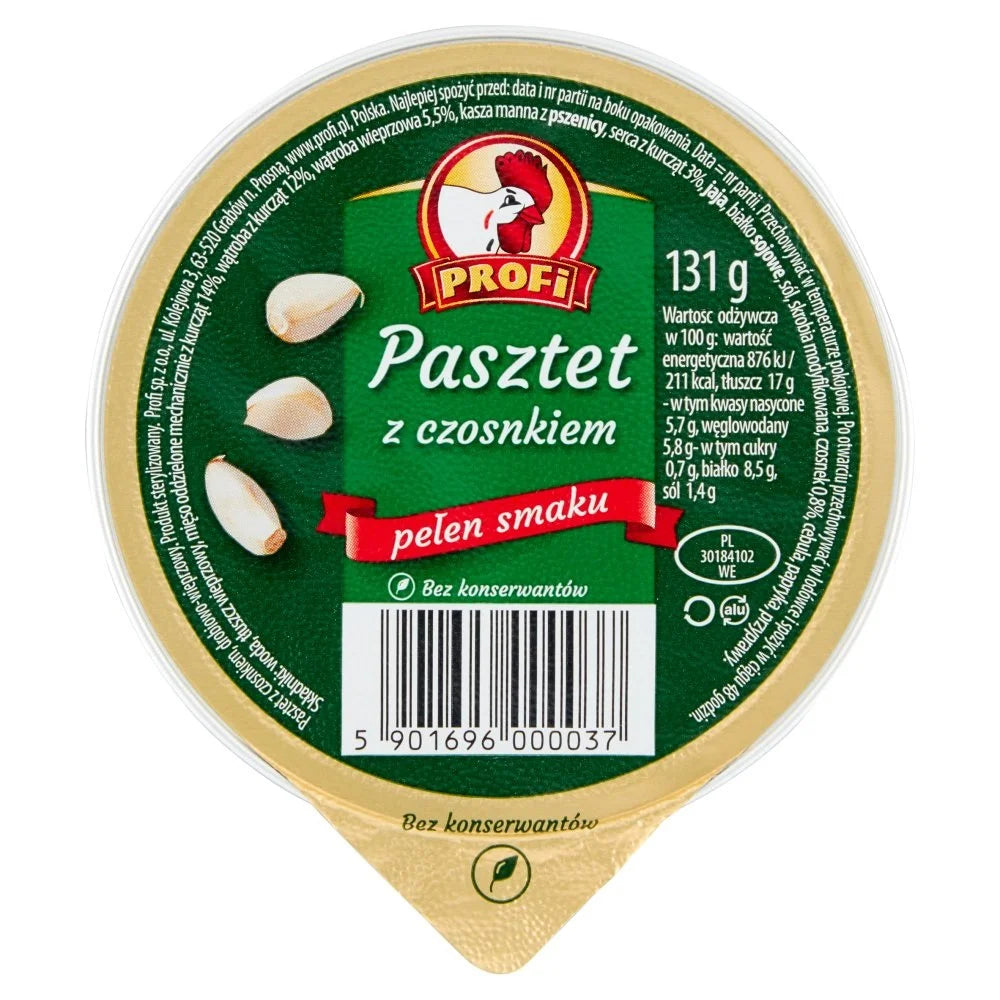 Pasztet wielkopolski z czosnkiem 131g Profi
