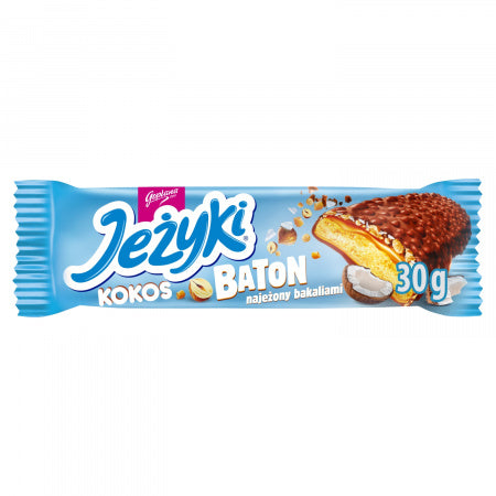 Herbatnik Jeżyki Kokos w czekoladzie mlecznej 30 g Goplana